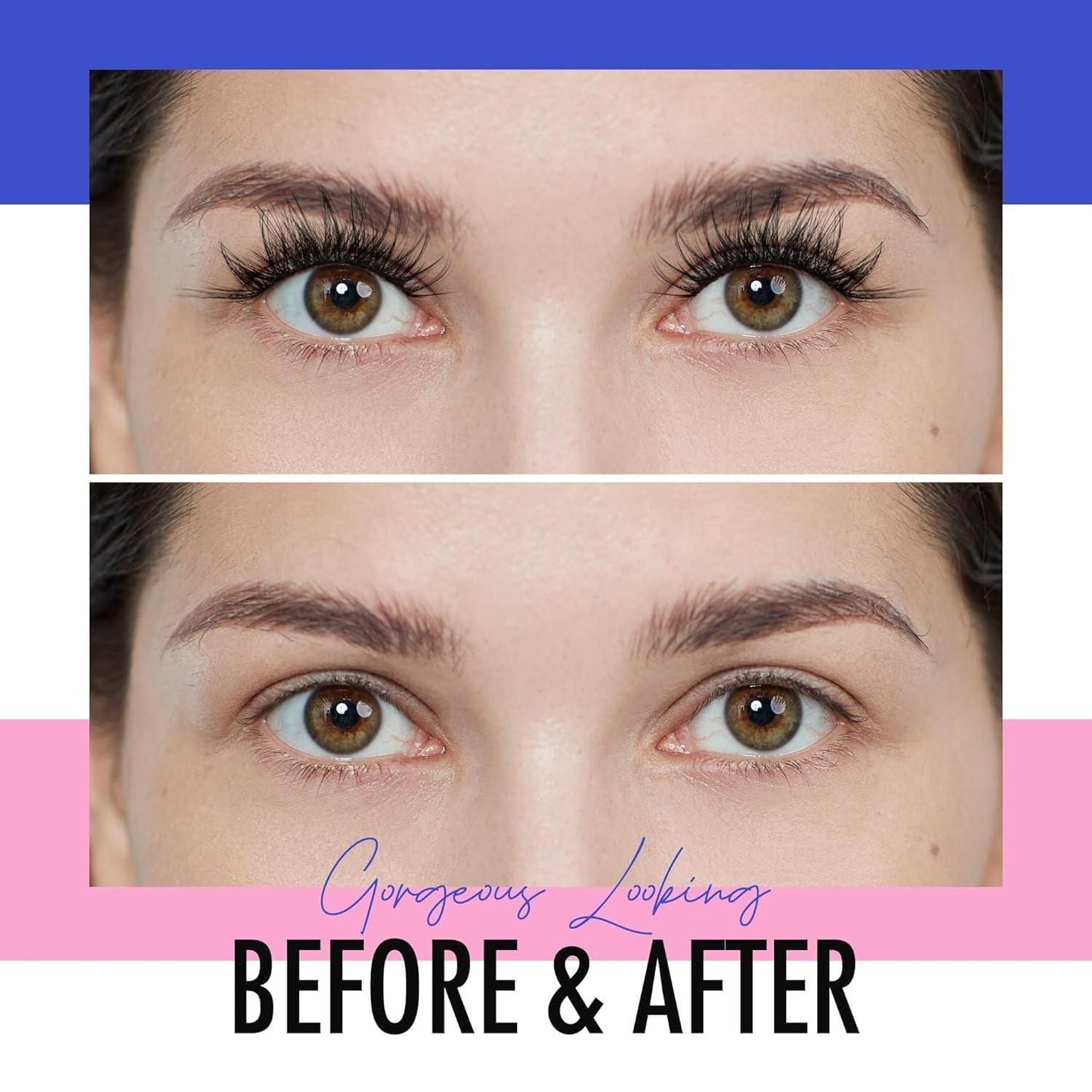 Eyelashes Natural Look Reusable Cat Eye Magnetic Lashes with Applicator