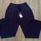 Men's Solid Taiwan Drawstring Navy Blue Track Pant