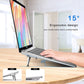 Mini Metal Folding Portable Laptop Stand Non-Slip Base Tabletop Risers for 10-17 Inch Laptop & Keyboard & Tablet