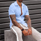 Men's Polycotton (Popcorn Fabric ) Solid Half Sleeves Casual Shirt
