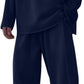 Men's Solid Round Neck Co-ord Set