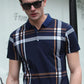 Eyebogler Men Half Sleeves Polo Neck T-shirt
