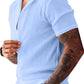 Men's Polycotton (Popcorn Fabric ) Solid Half Sleeves Casual Shirt