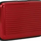 MAESTRA Aluminium Card Wallet 6 Card Holder (Set of 1, Maroon, Multicolor)