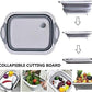 Folding Cutting Board with Basket